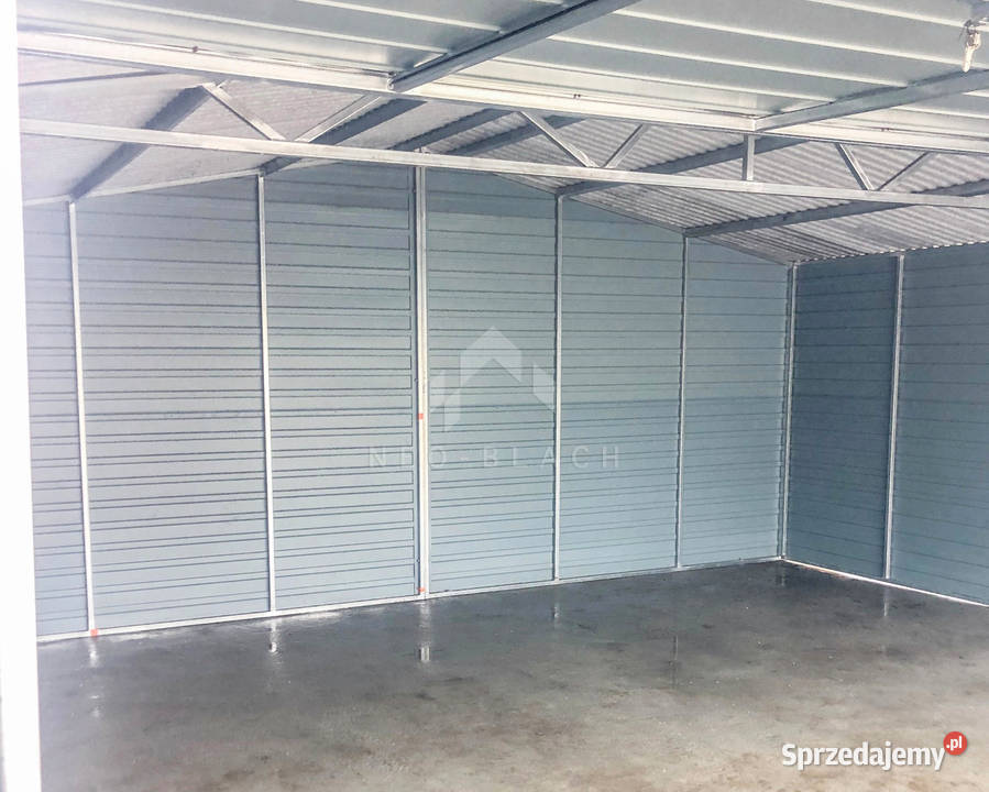Garaż Blaszany 6x6m 2x Brama Uchylna Drzwi Wieliczka