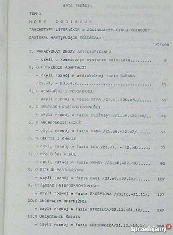 HOMO ZODIACUS TOM I II WERES LESZEK Poradniki, albumy i reportaże Kultura i Rozrywka podkarpackie Rzeszów