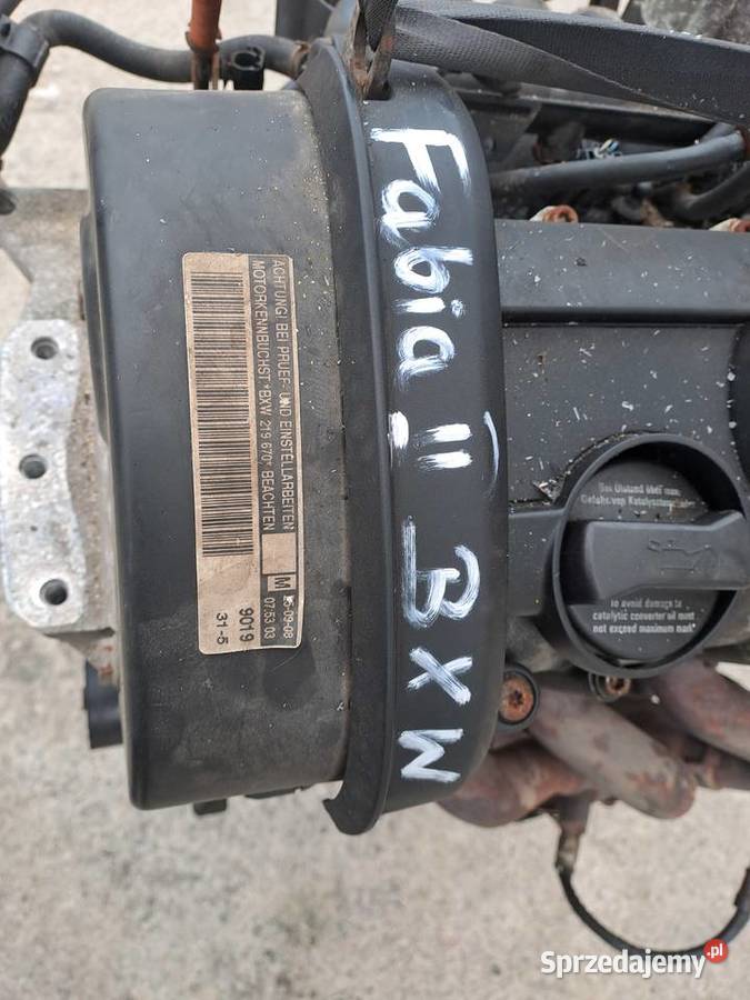Skoda Fabia II 14 16V 86 silnik kompletny kod Jastrzębie-Zdrój