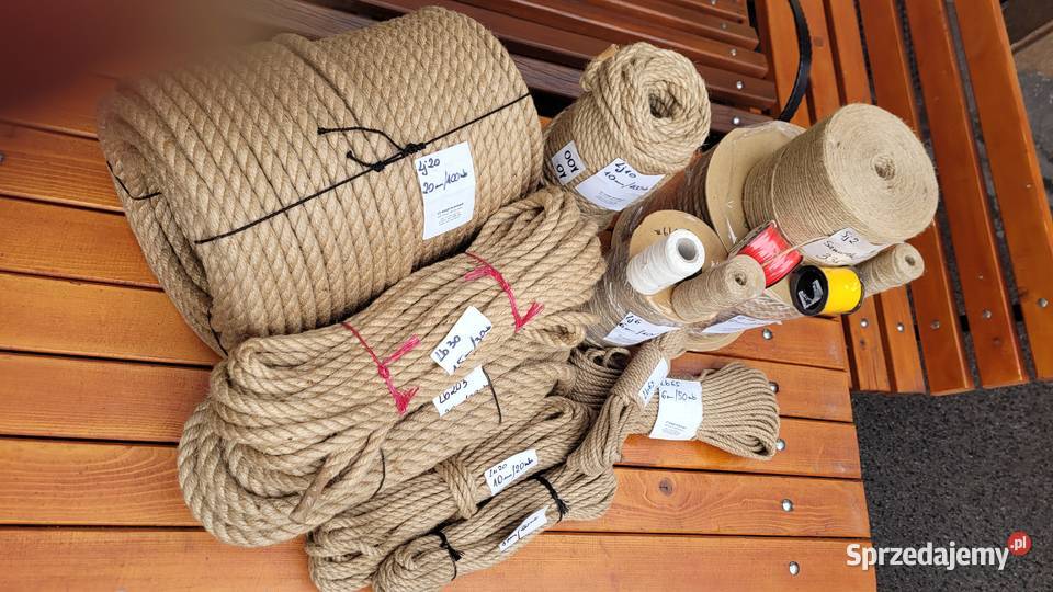 Lina jutowa 20mm100metrówlina Materiały budowlane