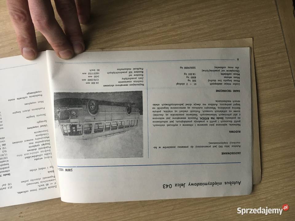 Samochody Jelcz Katalog SWW102 Program Produkcji Antykwariat Łęczyca