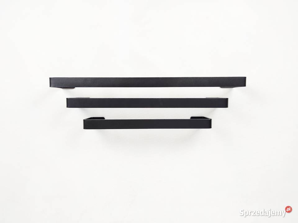 Wieszak uchwyt ręcznikowy 50 metalowy czarny Akcesoria łazienkowe Kraków