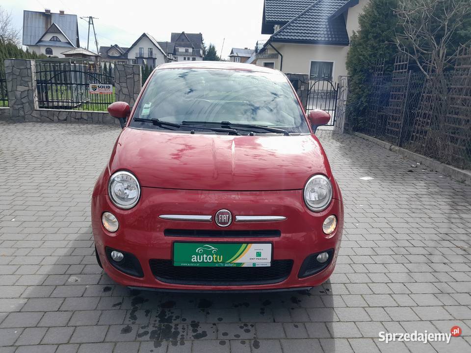 FIAT 500S wersja SPORT 1242 BENZYNA PRZEBIEG 132 132000km 500 Nowy Targ
