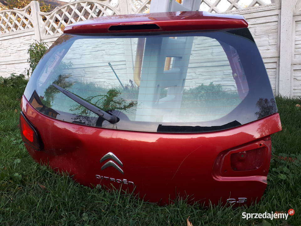 Tylna klapa Citroen C3 II 2010 Żarki sprzedam