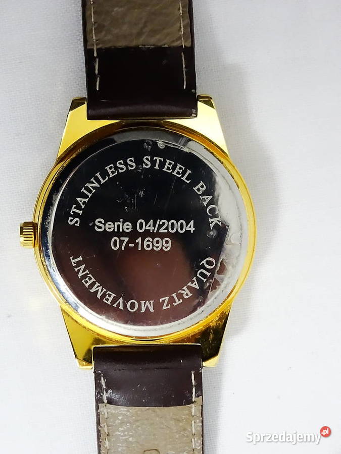 Klasyczny analogowy Quartz zegarek w złotym Unisex lubelskie