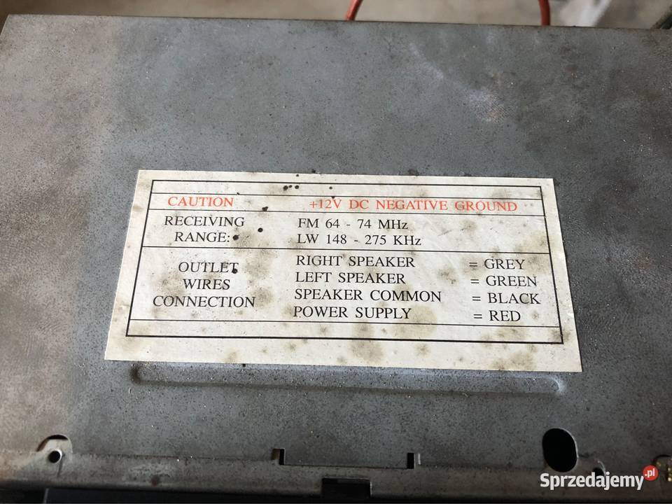 Radio na kasety Polski Fiat 126p 125p Polonez Gidle