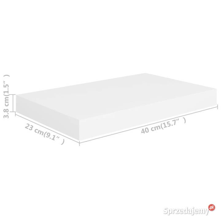 Półki ścienne 4 białe 40x23x38 MDF WM323807 Warszawa