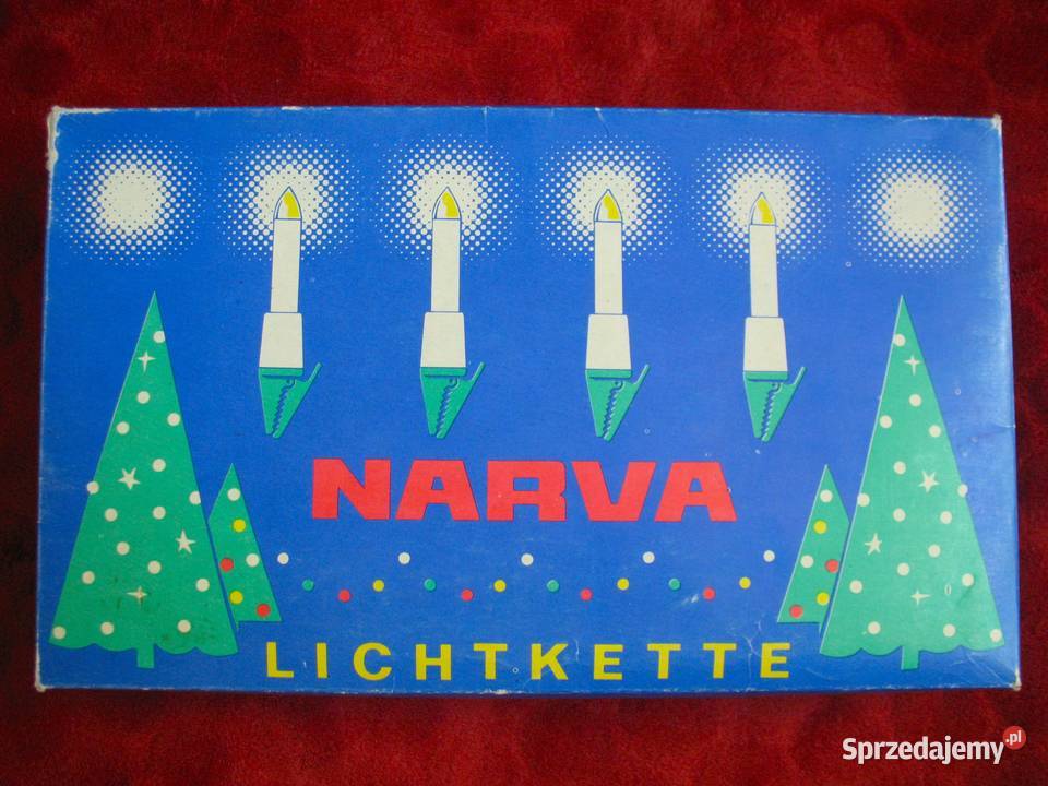 Lampki choinkowe Narva sprawne 10 sztuk relikt Siedlce sprzedam