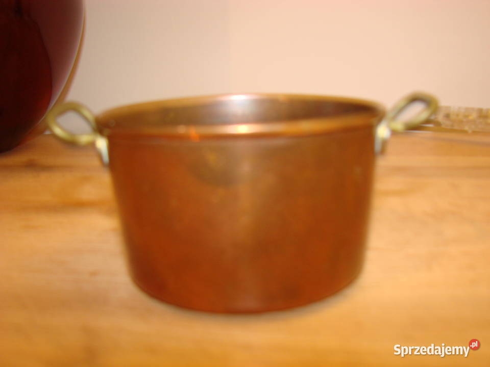 mały miedziany garnuszek Pruszcz Gdański