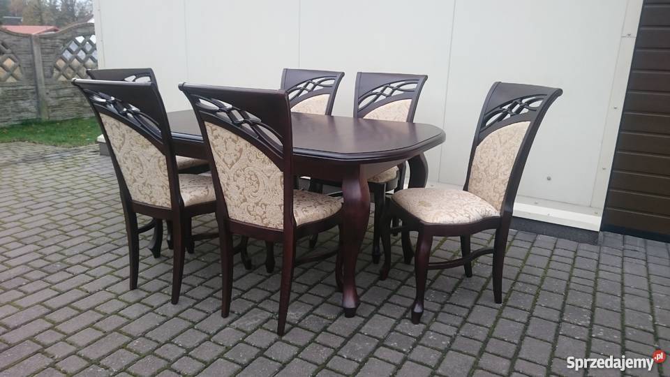 Ludwikowskie eleganckie krzesło tapicerowane stylowe modne