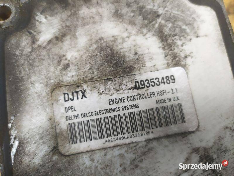 STEROWNIK SILNIKA OPEL 09353489 Czujniki i sterowniki Gliwice