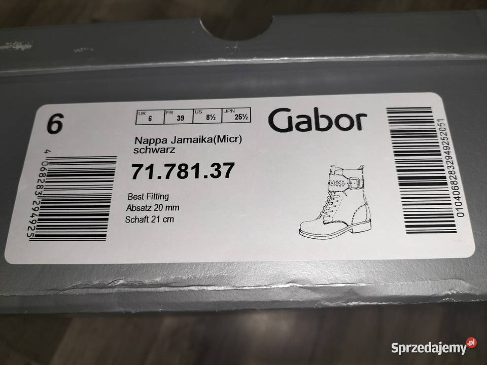 Buty Botki Damskie Gabor Skóra 395 Kozaki dolnośląskie