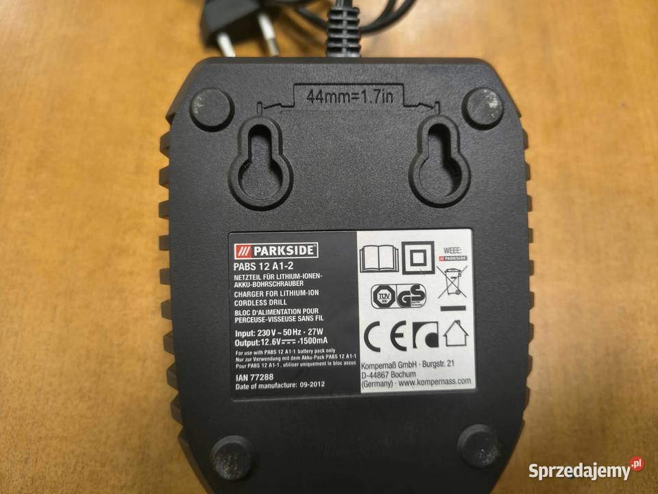 Ładowarka Do Wkrętarki Parkside 12V PABS 12 A12 Narzędzia Elbląg sprzedam