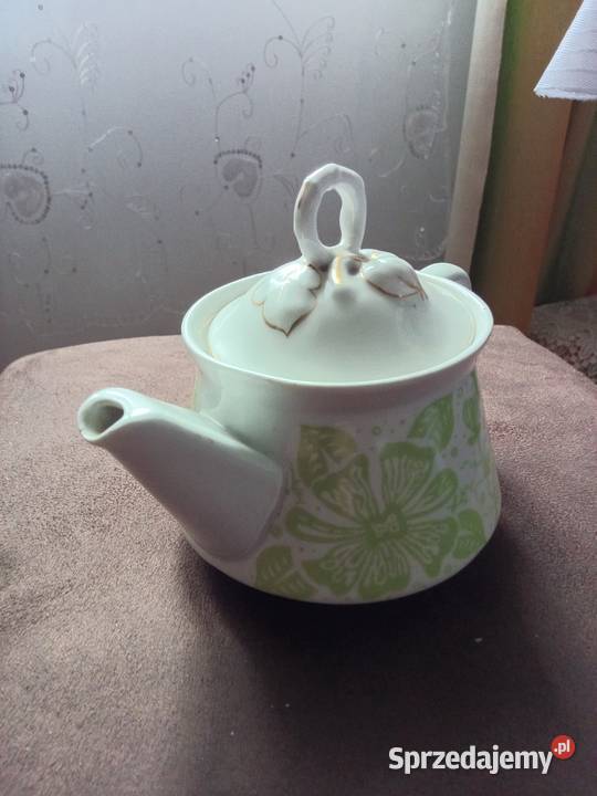 Dzbanuszek porcelana do herbaty LUBIANA z okresu Świdnica