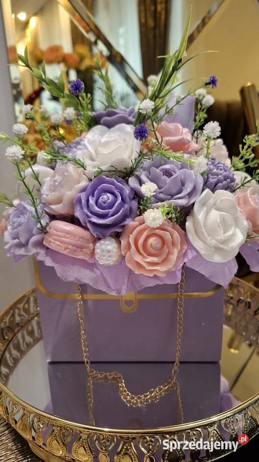 Piekny bukiet z mydła glicerynowego na prezent Warszawa