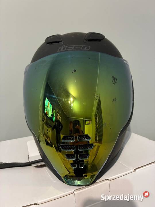 Kask motocyklowy Icon Airflite Black Dark XL