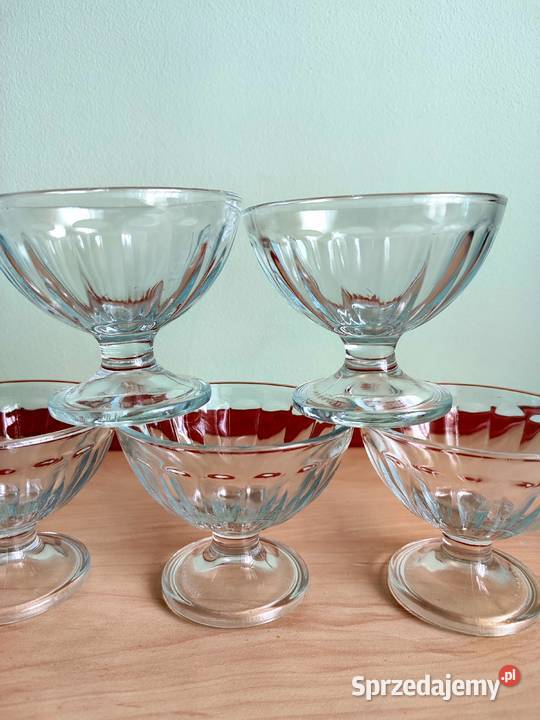 5 pucharków do lodów deserów Kig Indonesia stare Katowice sprzedam