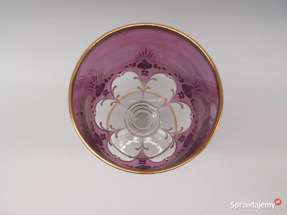 Stary Elegancki Kielich Remer Szkło Bohemia Porcelana i szkło Raszków