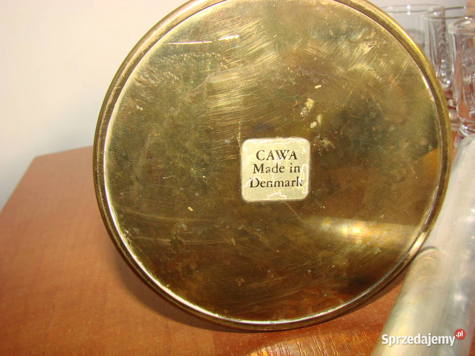 CAWA mosiężna lampa naftowa Pruszcz Gdański