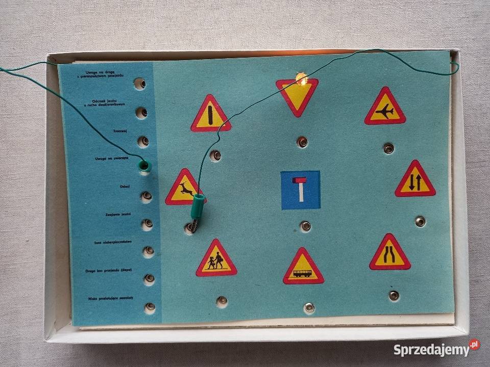 Gra planszowa świetlna Poznaj Znaki Drogowe z