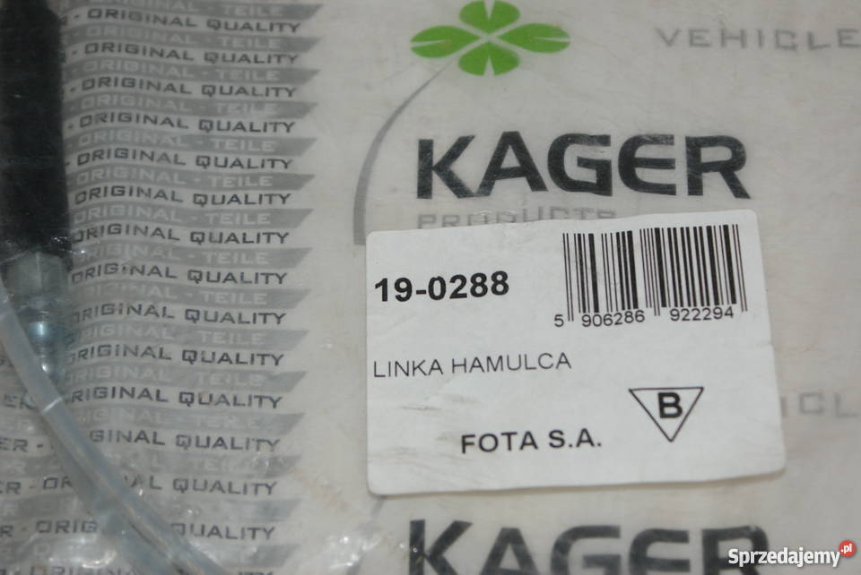 Linka hamulca ręcznego tył LP VW GOLF I JETTA I Białobrzegi