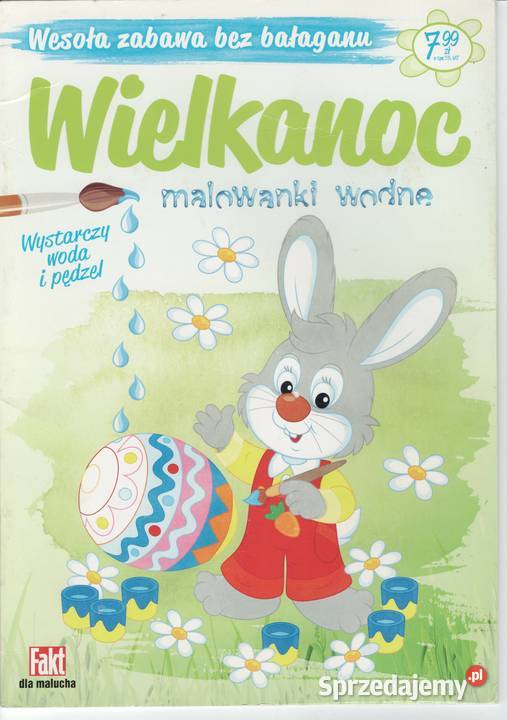 Wielkanoc malowanki wodne wesoła zabawa bez Książki dla dzieci