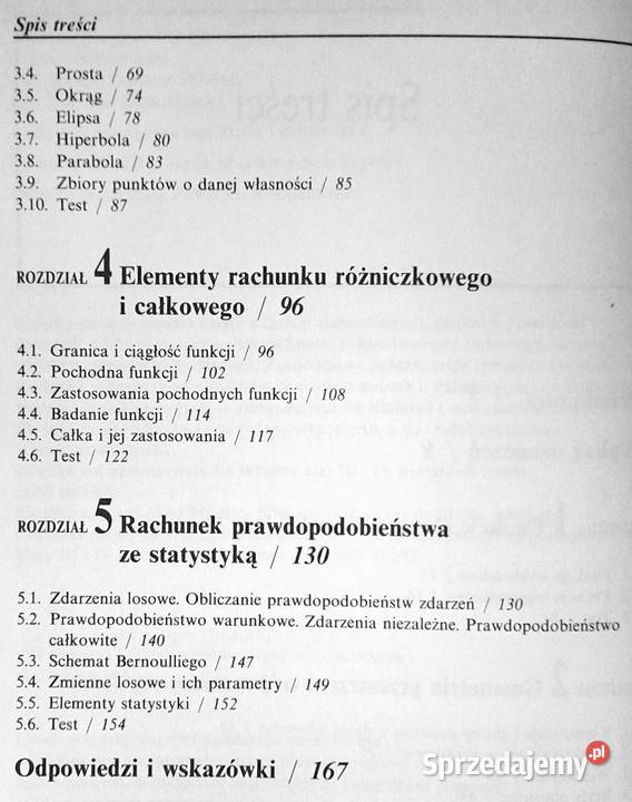 Zadania i testy z matematyki kl 34 Edmund Chełm