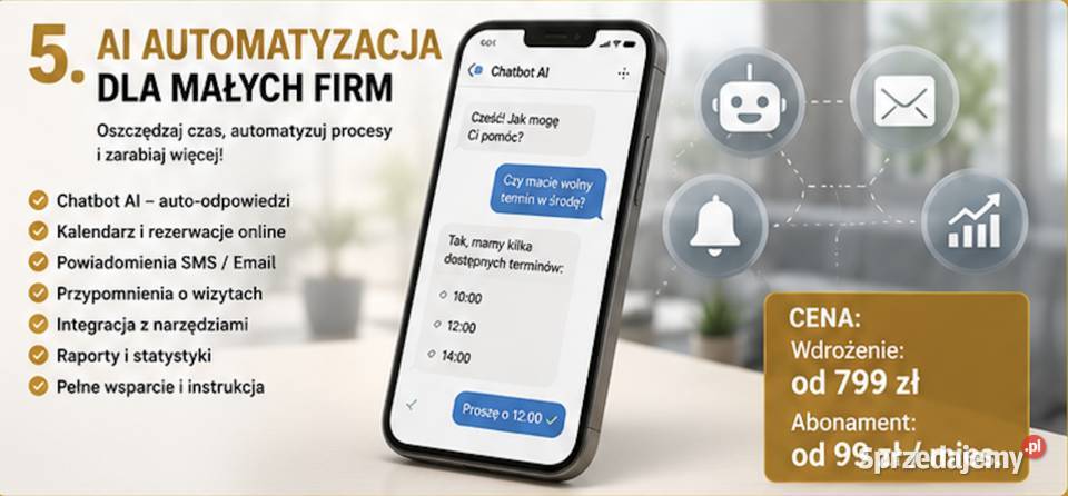 Automatyzacja AI Firm Chatbot Rezerwacje Siedlce