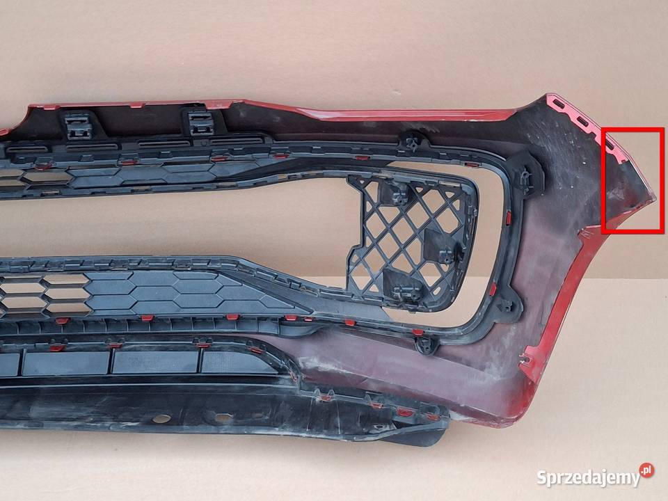 VW UP LIFT 16 ZDERZAK PRZÓD PRZEDNI KRATKA Bieleń