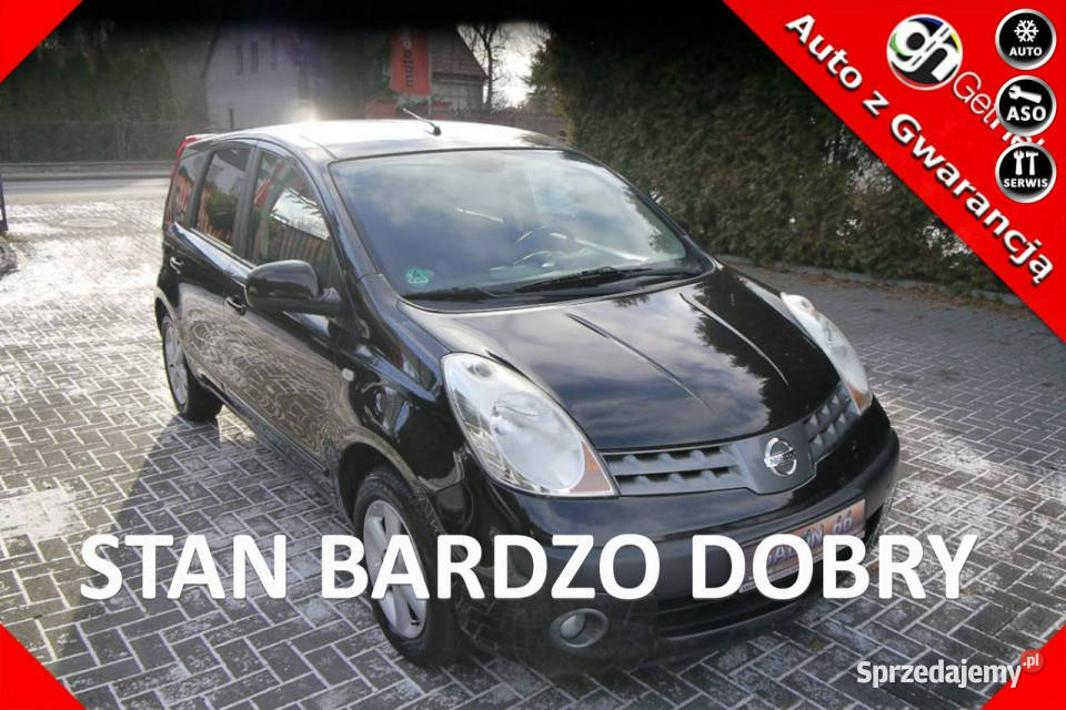 Nissan Note 16b Stan b bez rdzy korozji ASR (kontrola trakcji) Note śląskie Częstochowa