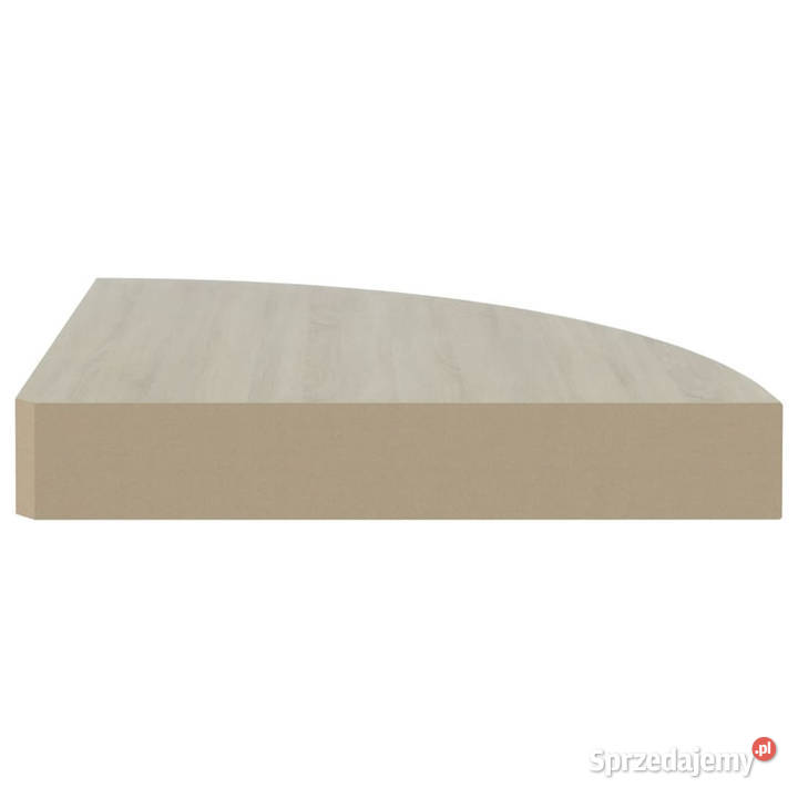 Narożna półka ścienna dąb i biel 25x25x38 MDF Warszawa sprzedam