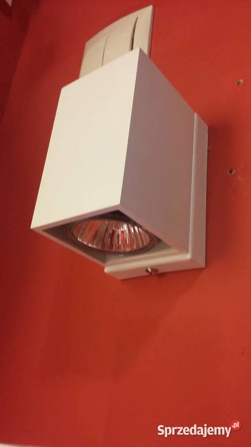 Kinkiet ścienny KOSTKA BIAŁA GU10 WYPRZEDAŻ biały