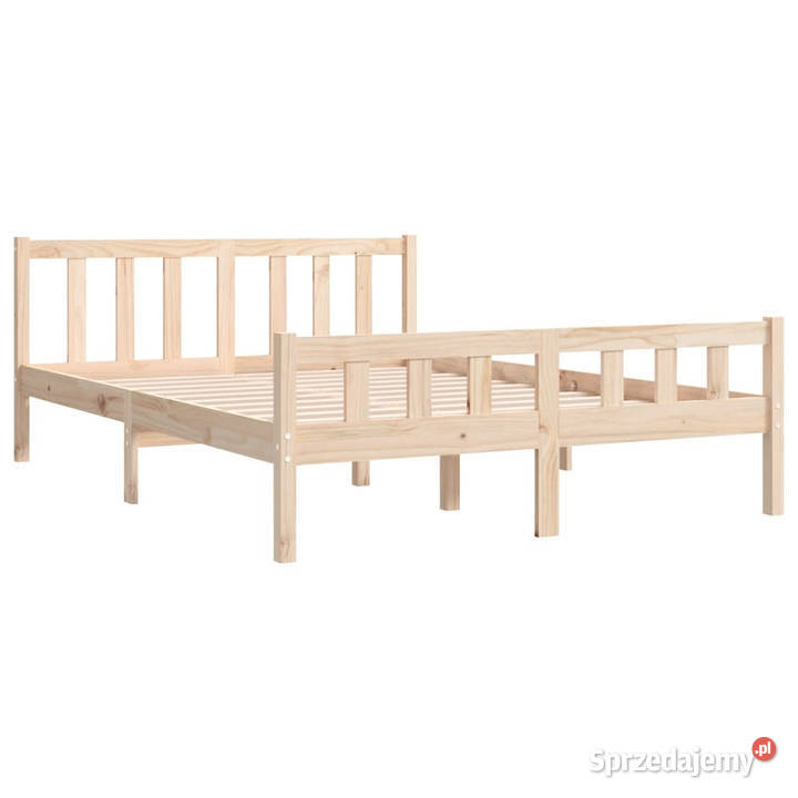 Rama łóżka lite drewno podwójna 120x190 WM810649 Warszawa