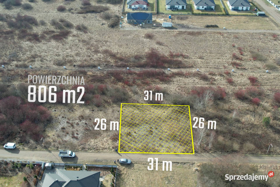 TWOJE MIEJSCE W SEROCKU DZIAŁKA 800 M2 Serock