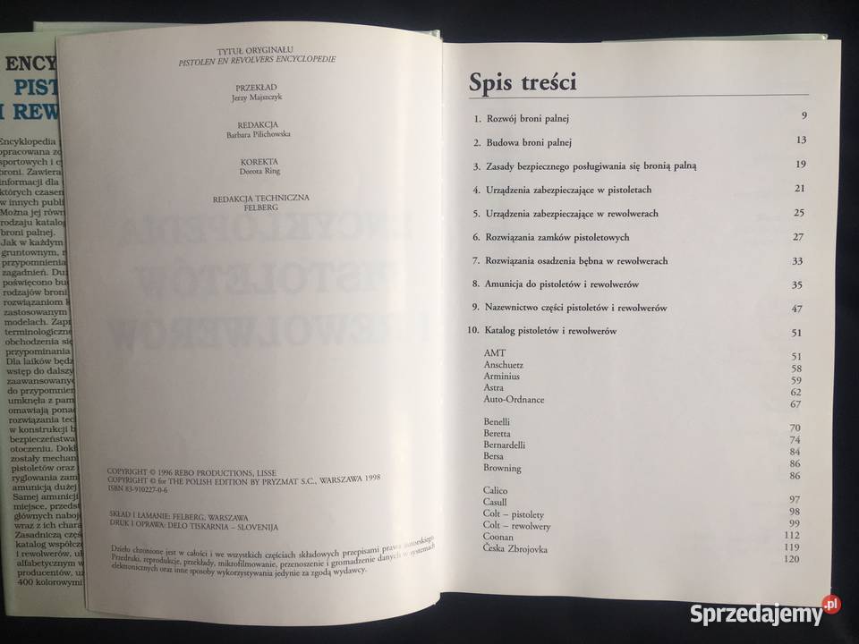 Książka broń pistolet Encyklopedia Pistoletów i Kołobrzeg sprzedam