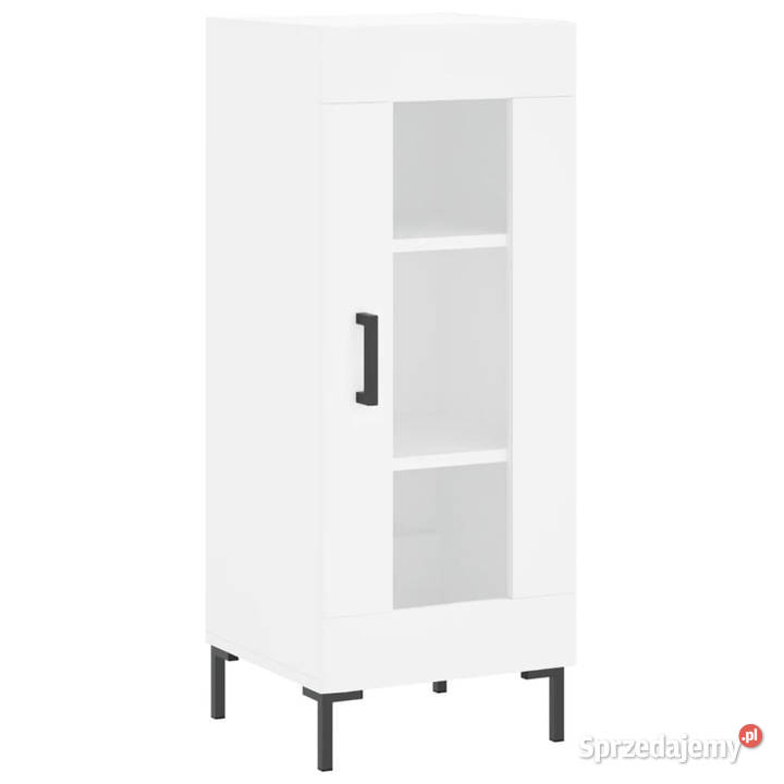 Wysoka szafka biała 345x34x180 materiał Warszawa
