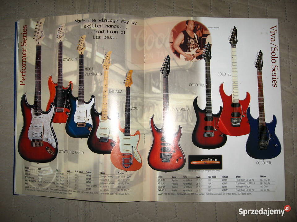 Cort Electric Guitars and Basses 1998 Catalog Kępice