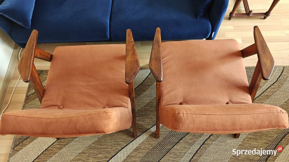 2 fotele z PRL gruntownej renowacji podkarpackie Sanok