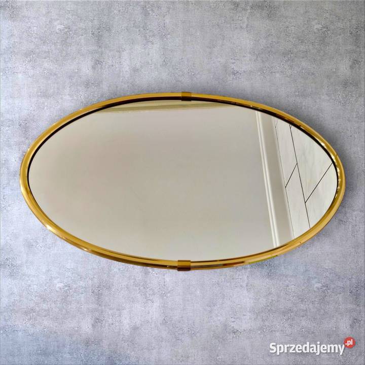 Owalne lustro z lat 60 80x51midcentury modern Kalisz sprzedam