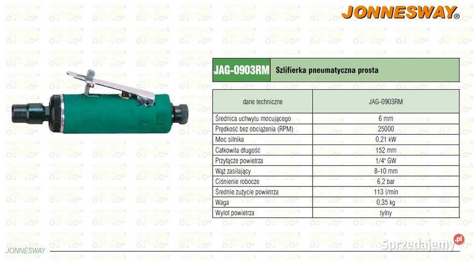 Szlifierka pneumatyczna taśmowa JAT0452 Bielsko-Biała