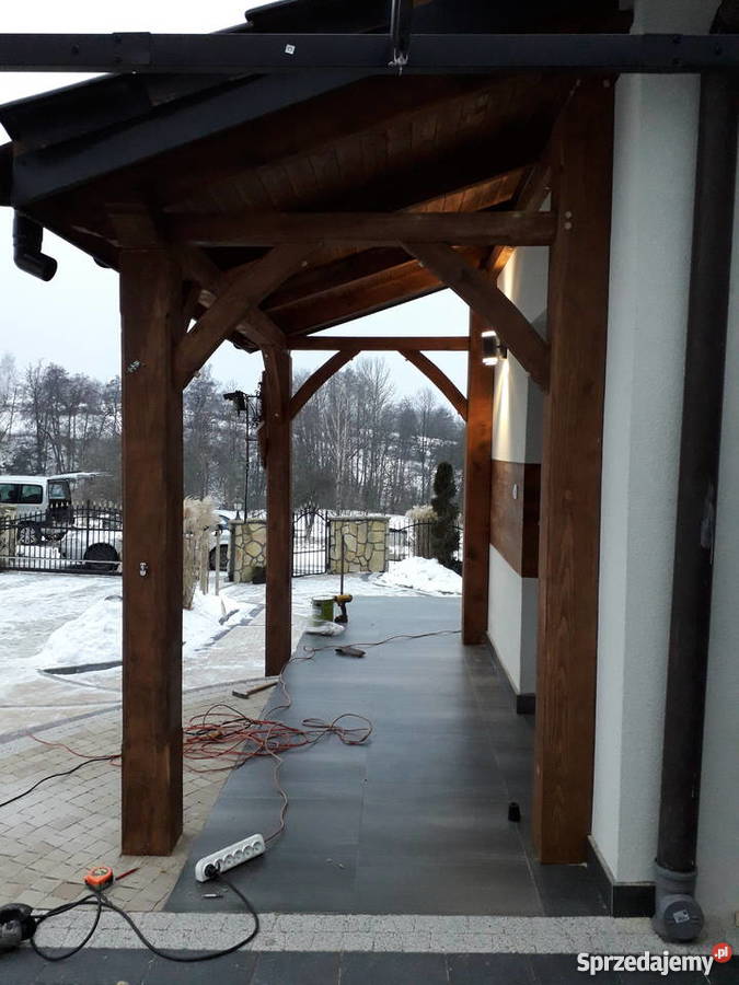Zadaszenie drzwi daszek zadaszenia na taras Zamość