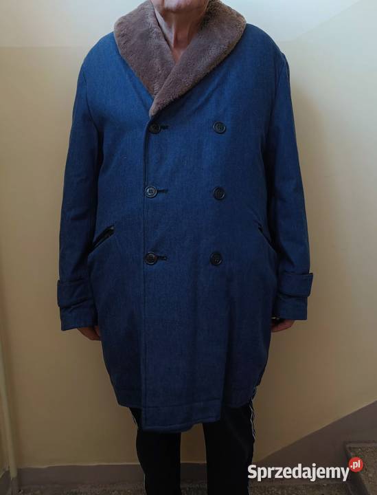 Palto męskie ocieplane z PRLu Dżins  pomorskie Gdynia