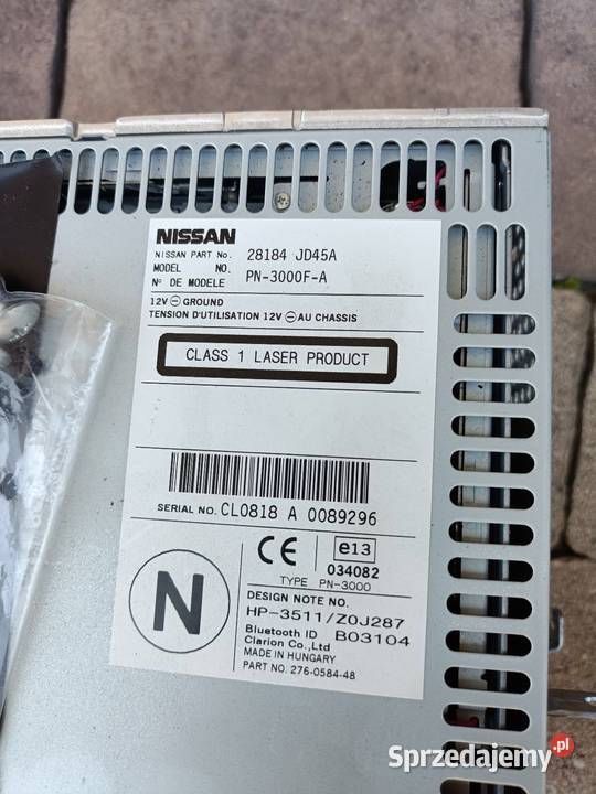 Radio Nissan Qashqai 2011 Pyszków sprzedam