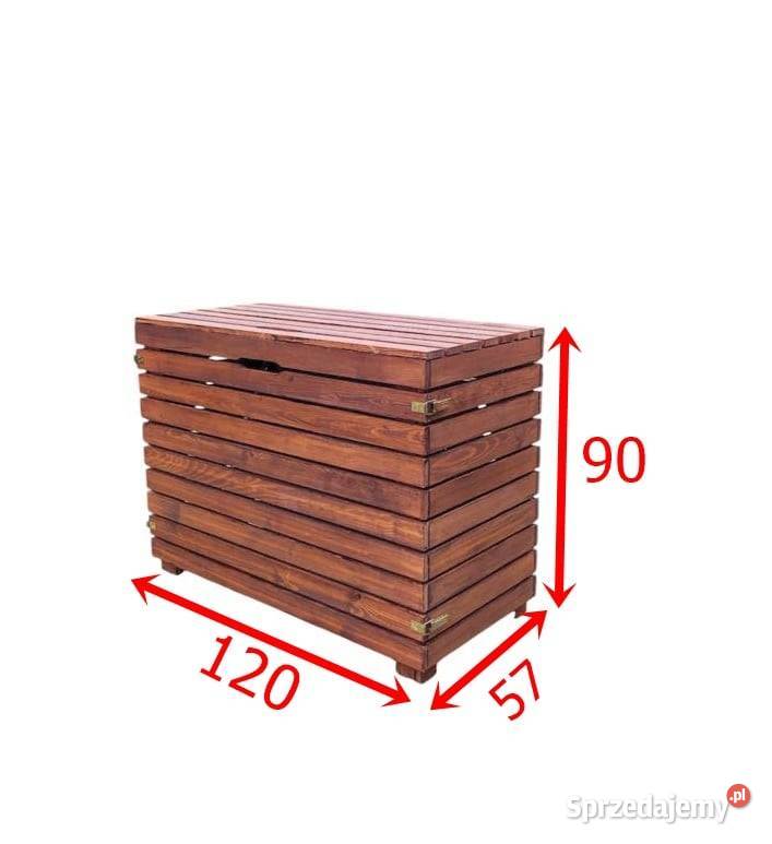 Obudowa na trzy kosze do segregacji Lakierowana