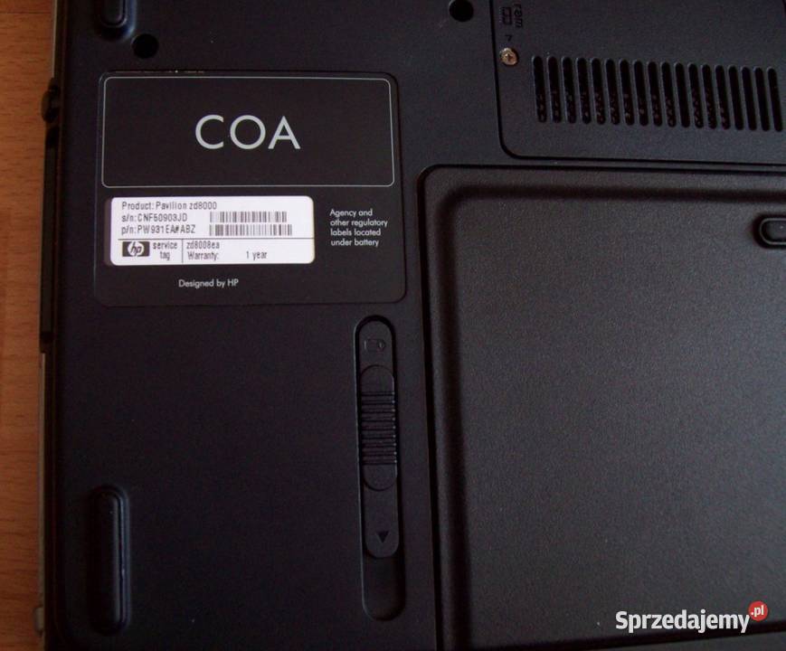 Laptop HP Pavilion zd 8000 Dobroń