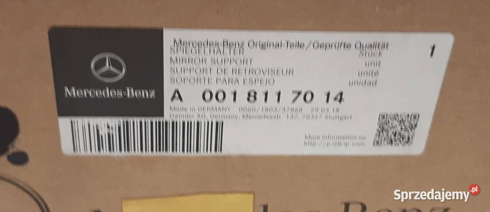 WSPORNIK UCHWYT LUSTERKA MERCEDES LEWY ACTROS ciężarowe