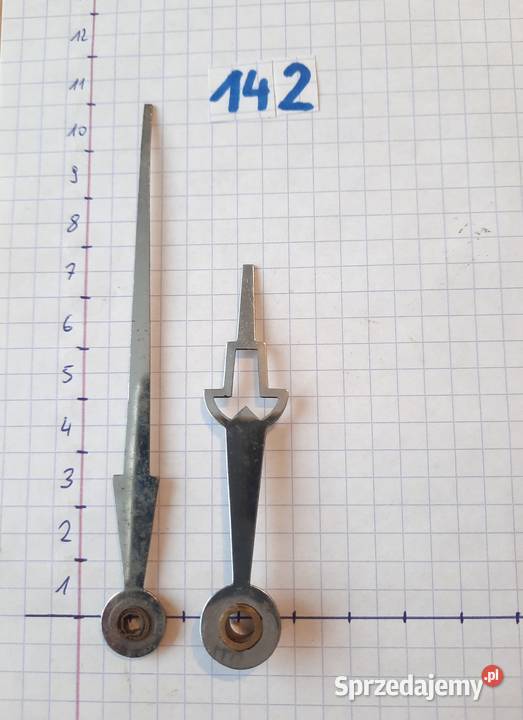 142 Wskazówki zegara komplet 31x31mm 5mm chrom Tczew