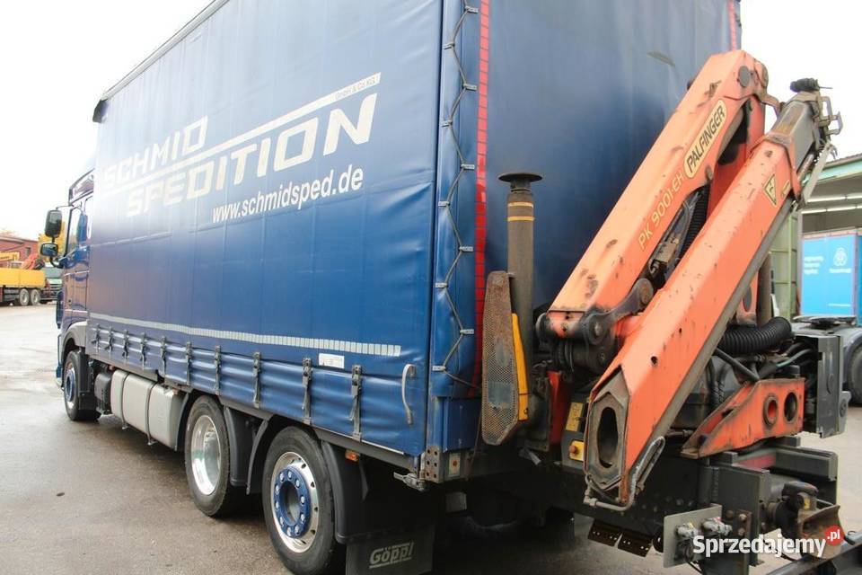 Daf XF 480 mega firanka z tylnym dzwigiem do Warszawa