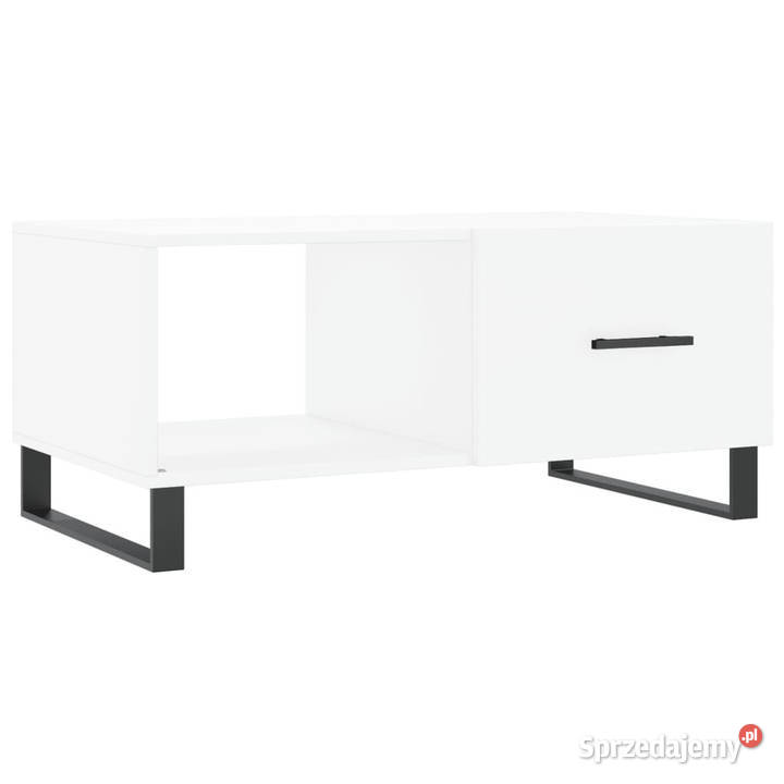 Stolik kawowy biały 90x50x40 materiał Warszawa