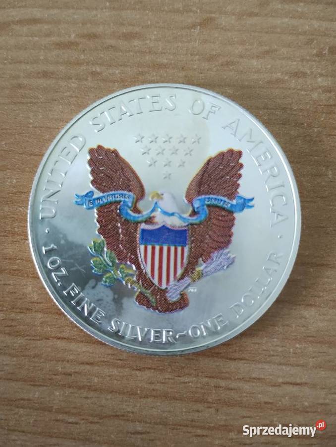 Moneta USA 1 1 oz Silver Eagle 2000 malowany 2 Rzeszów
